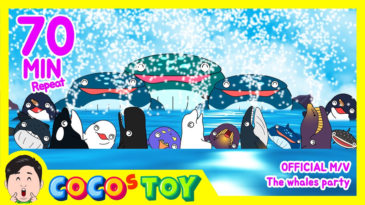 EN 70minㅣThe Whales Party (고래파티) M/VㅣCoCosToy Nursery Rhymes & Kids Songs