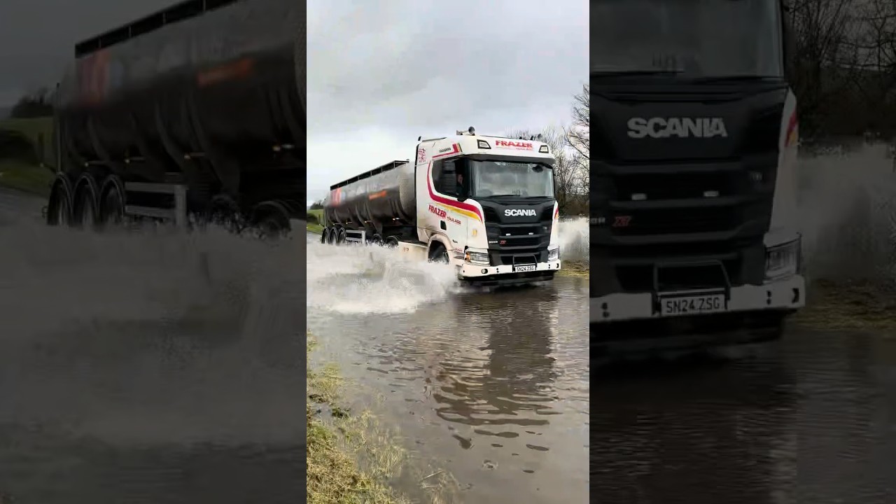 Clearing up the FLOODED Roads of Northern Ireland 😮🌧️ Rain takes over 