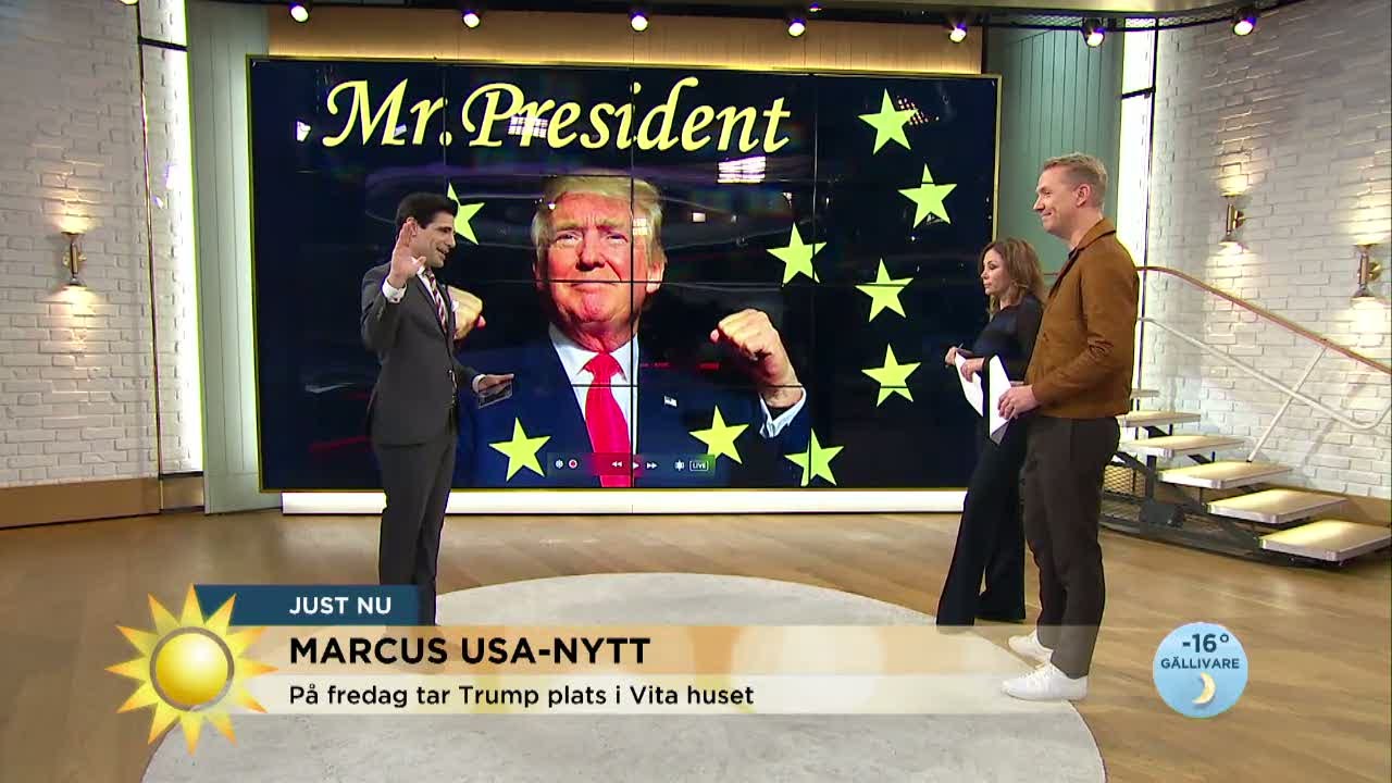 Oscarsson: Stökigt inför Trumps stora dag - Nyhetsmorgon (TV4)