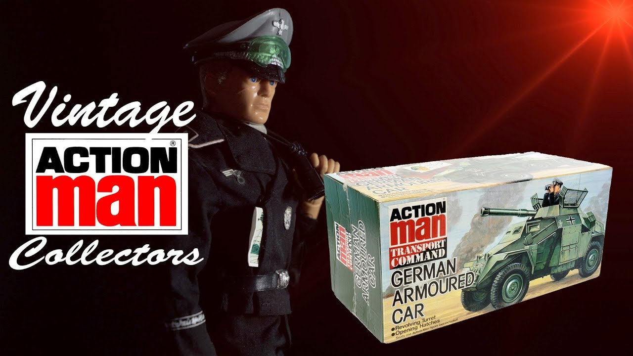 Vintage Action Man Review  Panzer Captain & German Armoured Car
