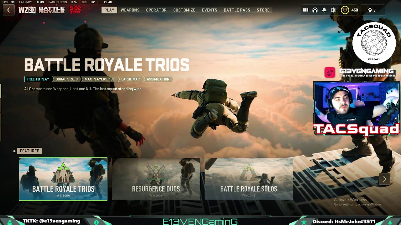 UT TRIOS TOURNEY TRYOUTS!!!! TOP 5% WARZONE PLAYER IN THE UK!!! 2KD