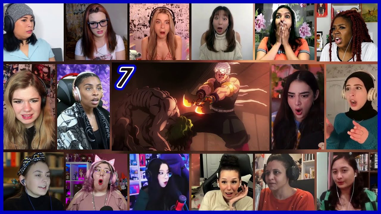 Demon Slayer Season 2 Episode 14 Girls Reaction Mashup | Entertainment District Arc Ep 7