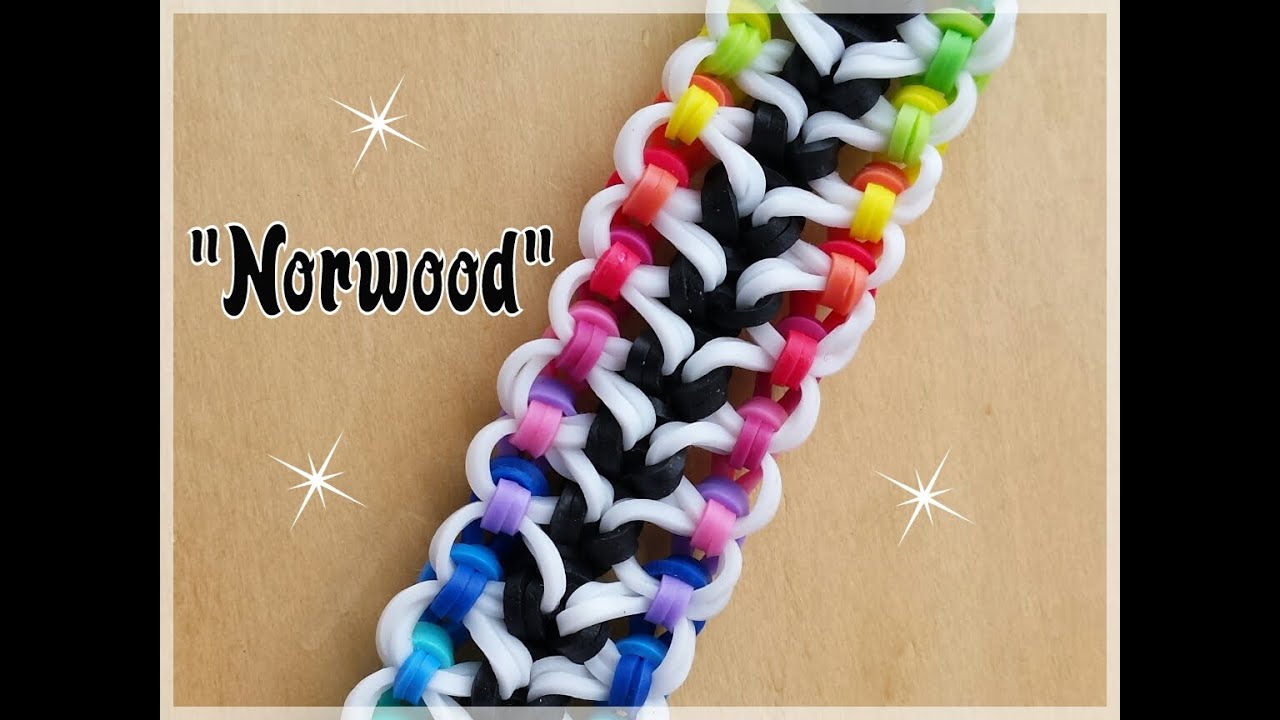 "Norwood" Rainbow Loom Bracelet/How To Tutorial