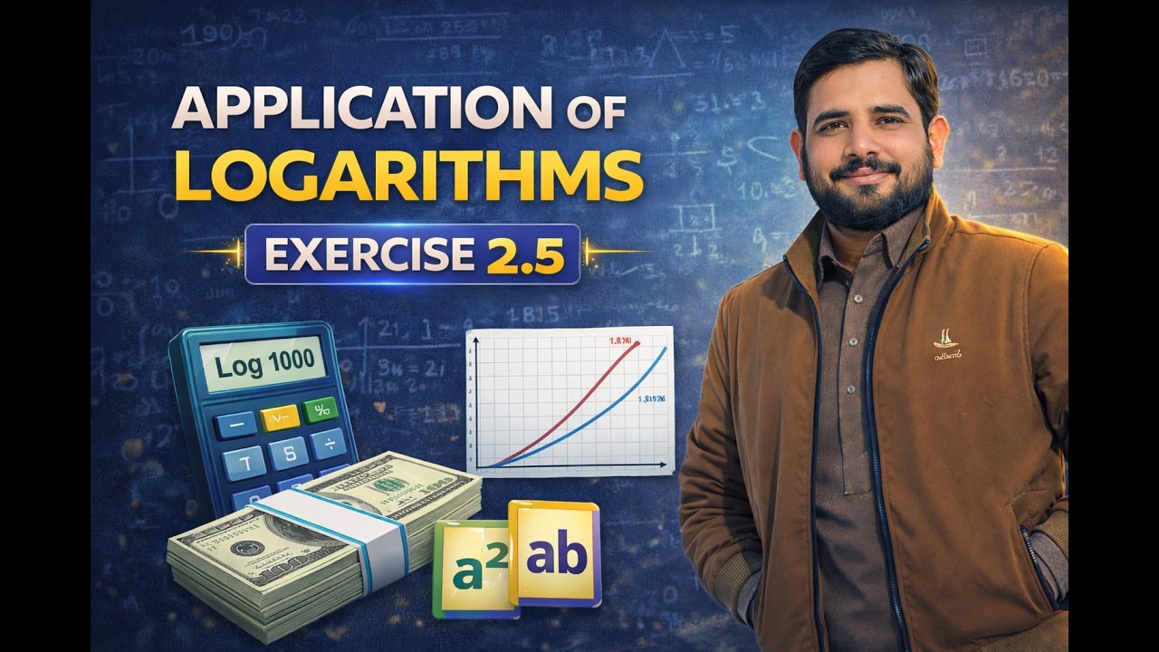 Ex 2.5 Application of logarithm|#nbfmathsclass9 #fbisemathematics #fbise #maths #logarithm