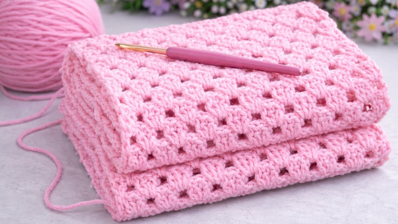 WOW👌EASY Crochet Baby Blanket Pattern for Beginners Step by Step💯✅
