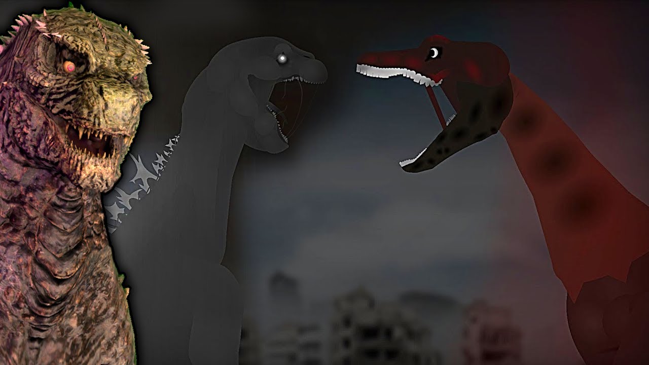 Godzilla Bloodbath против Mushroom Cloud Godzilla