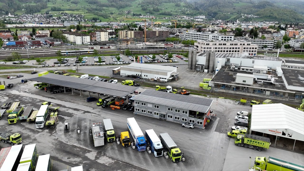 Entdecke den Innovationsladepark⚡ in Sargans – Powered by Käppeli Logistik & Scania Schweiz AG