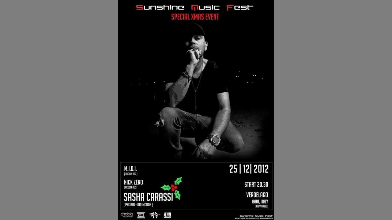 Sasha Carassi @ Sunshine Music Fest, Bari (Italy) 25.12.2012