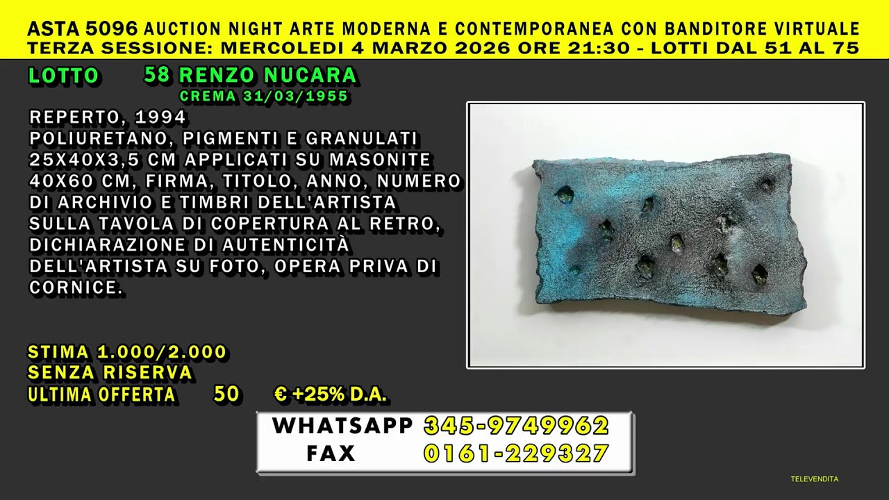 Live streaming di Casa delle Aste Meeting Art Vercelli