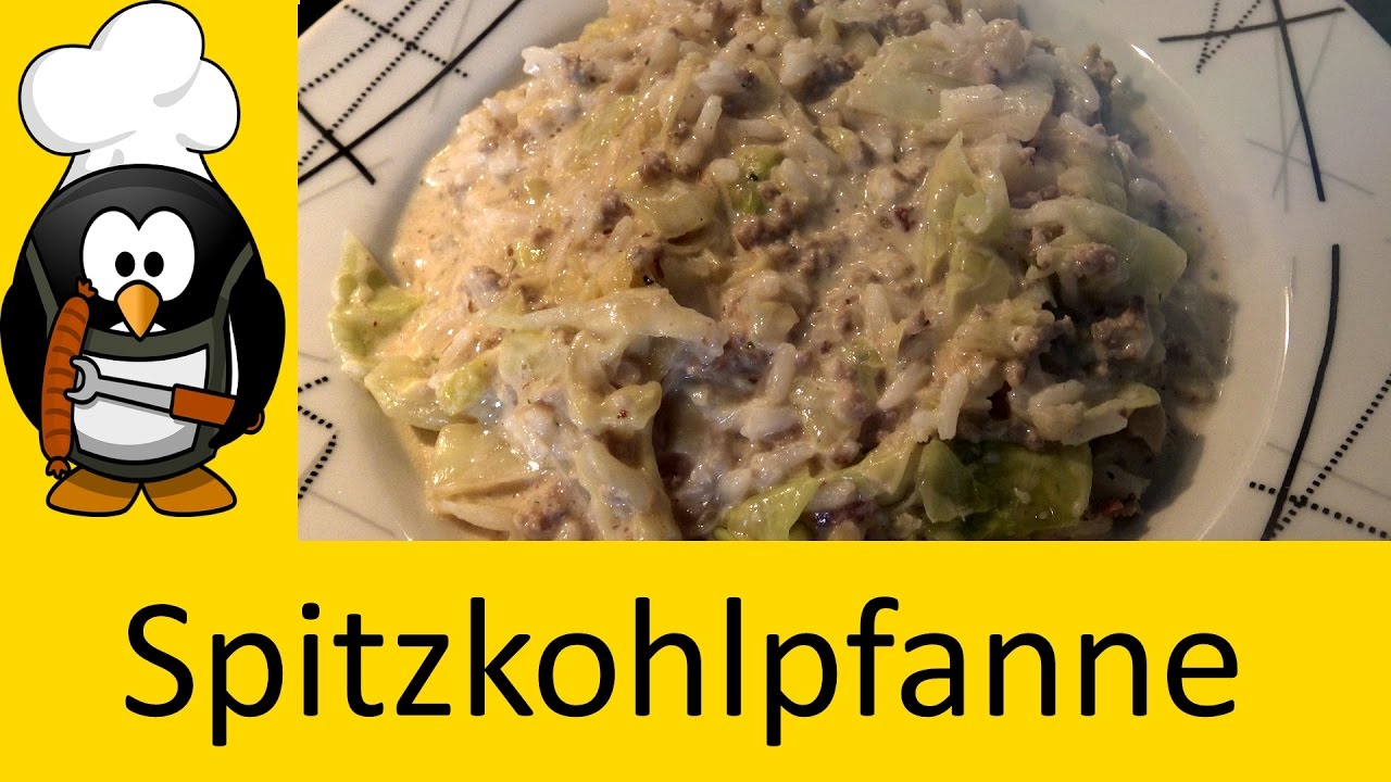 Spitzkohlpfanne mit Hackfleisch kochen - Rezept