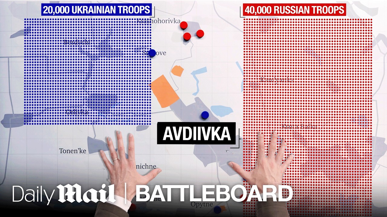 How Ukraine Mastered FPV Drone Tactics in Battle for Avdiivka | Battle Board | Daily Mail