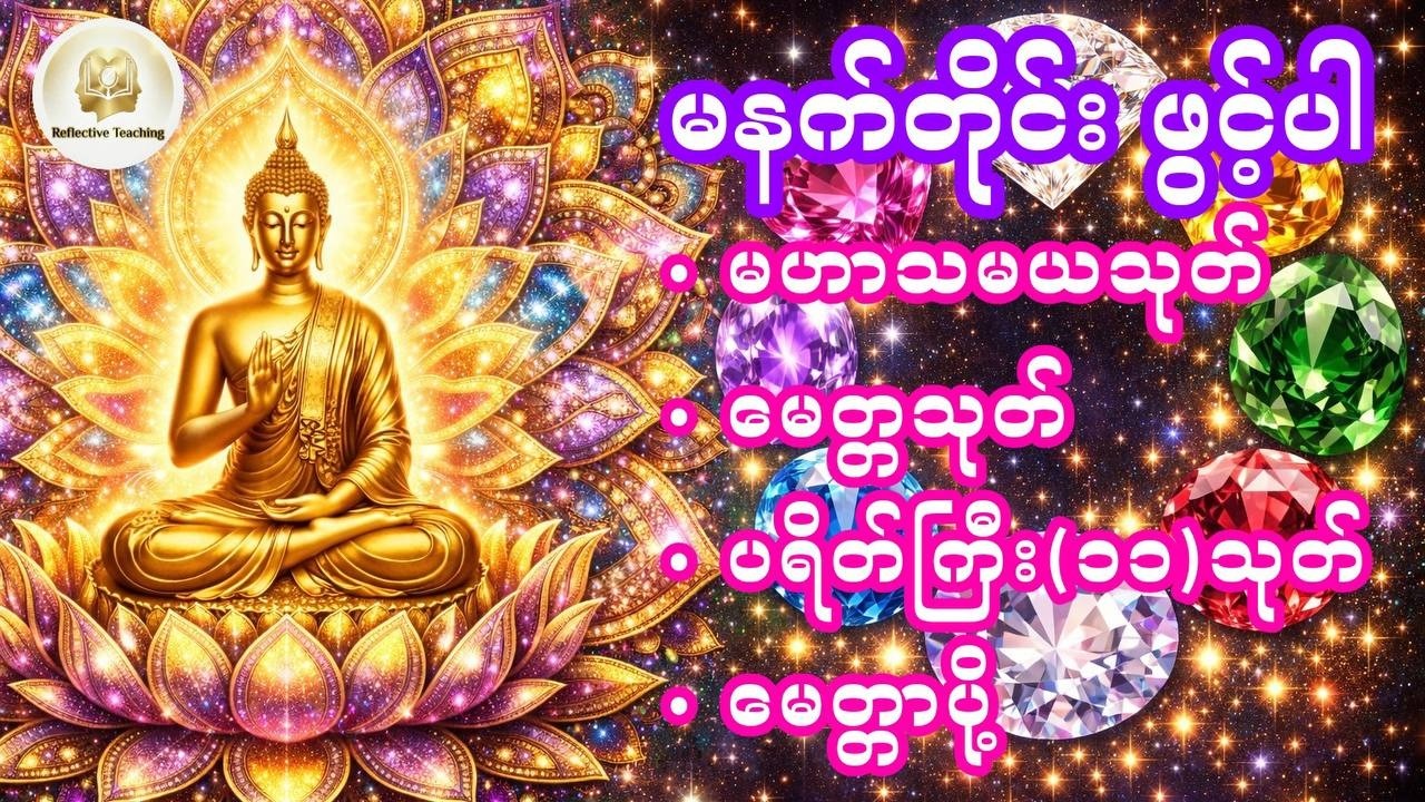 မနက်တိုင်း နာယူပူဇော်ပါ - ဘေးကင်းလာဘ်ပွင့် ကံကောင်းစေမည့် တရားတော်များ