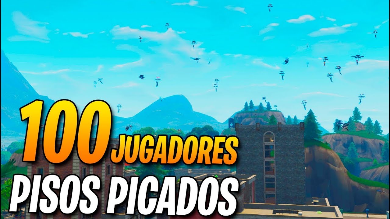 100 jugadores en PISOS PICADOS! FORTNITE: Battle Royale (Partidas Privadas)
