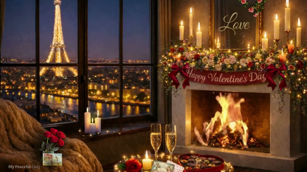 My Cozy Valentine | Valentine's Day Ambience With Soft Jazz Music