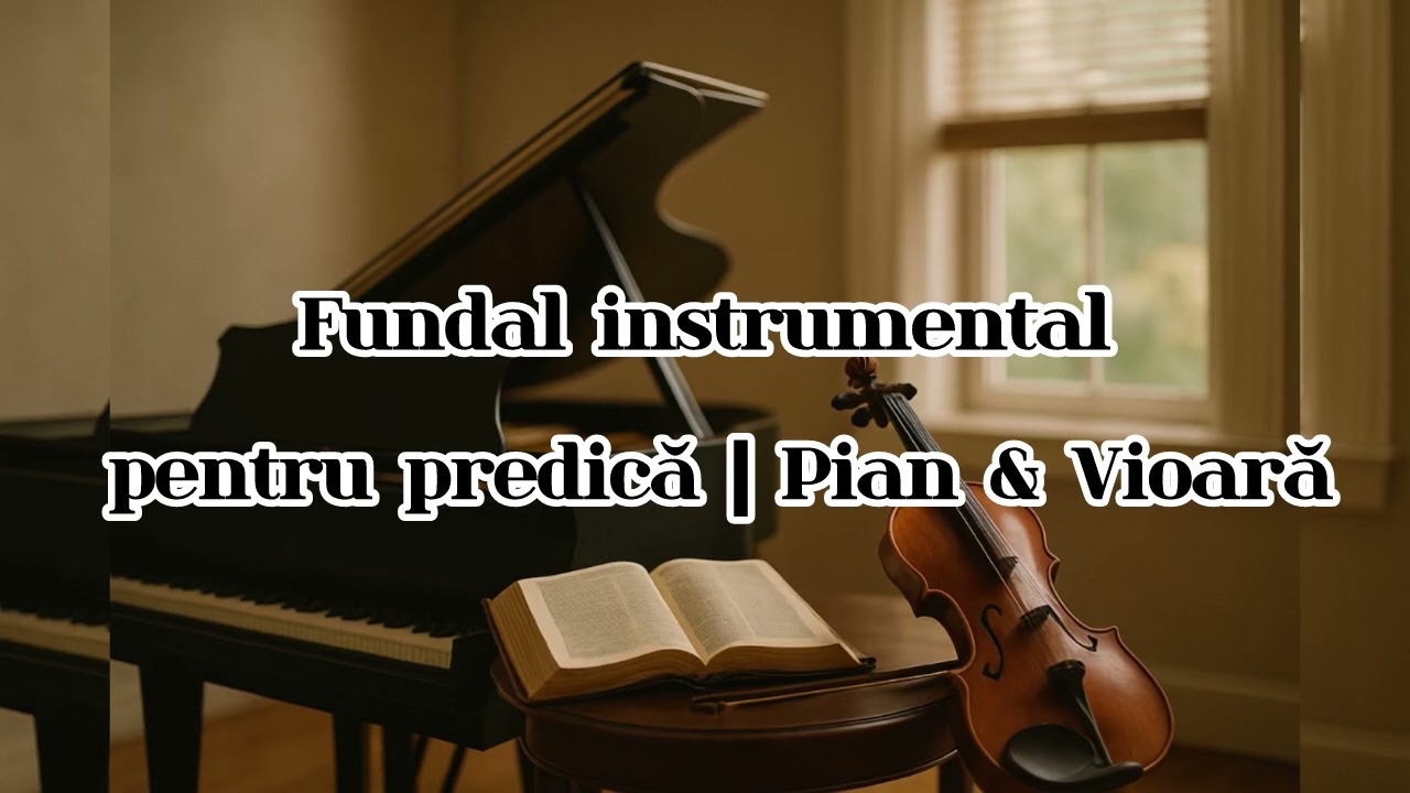 Fundal Muzical Creștin pentru Predici – Pian și Vioară | Pace Interioară