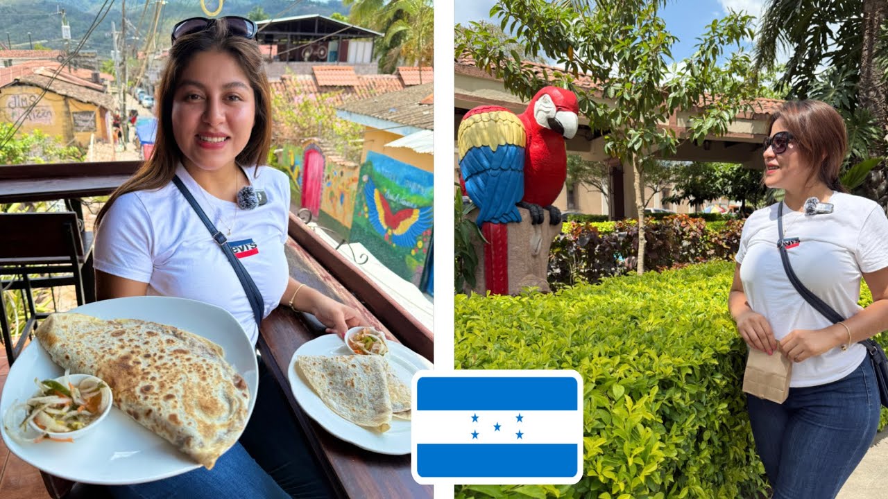 REGRESÉ A HONDURAS 🇭🇳 COMÍ UNA BALEADA Y VISITÉ COPÁN RUINAS | 4K | Celinaz