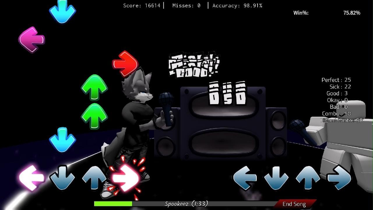 Roblox: Basically FNF - Spookies (B-Side)