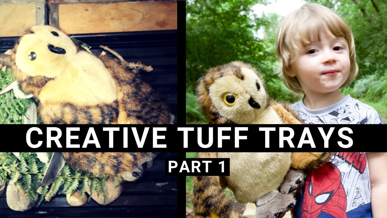 ENGLISH IDEAS WITH A TUFF TRAY | STORY LANGUAGE OWL BABIES, THE GRUFFALO, FARM ANIMALS
