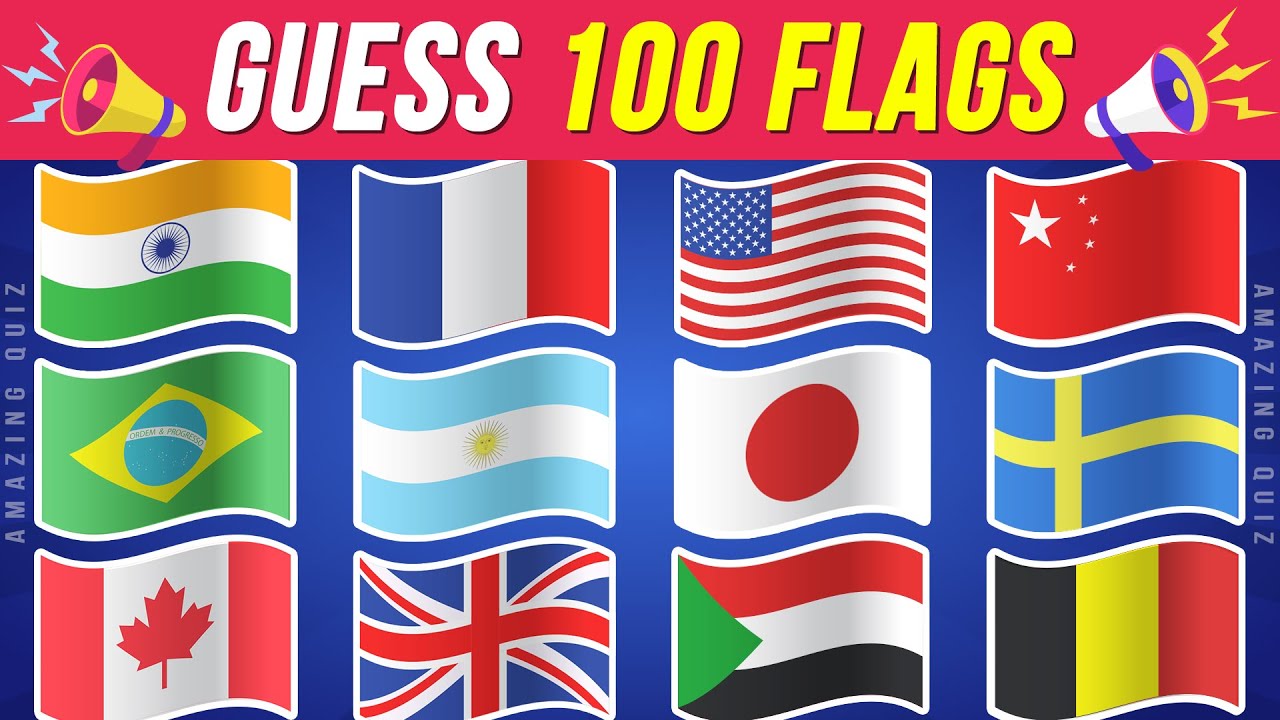 Guess 100 Flags in 3 Seconds 🌍 Ultimate Flag Quiz 2023 - [Amazing Quiz]