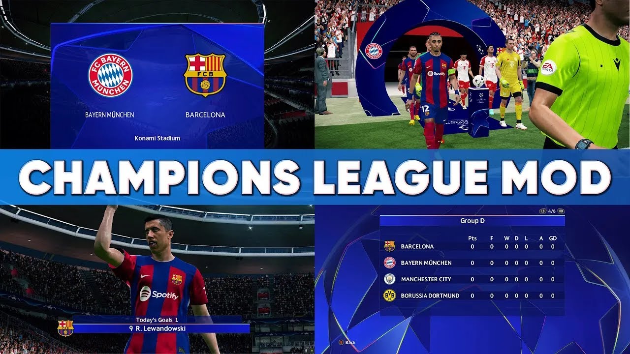 PES 2017 Champions League Mod 2024/25 | For All Patchs