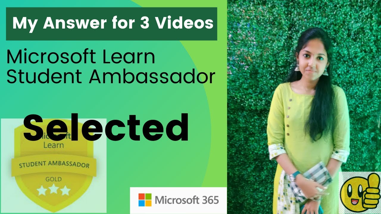 Microsoft Learn Student Ambassador Program (selected)