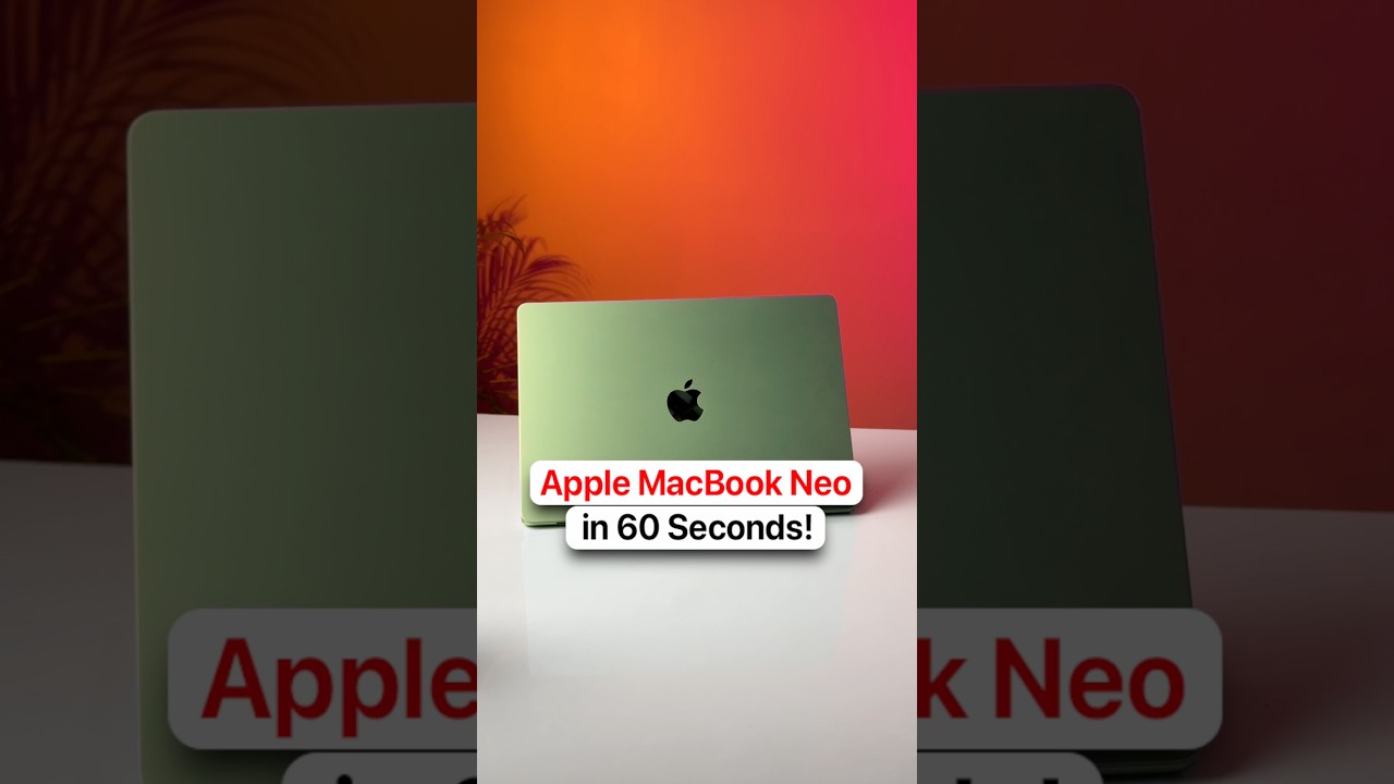 MacBook Neo за 60 секунд!