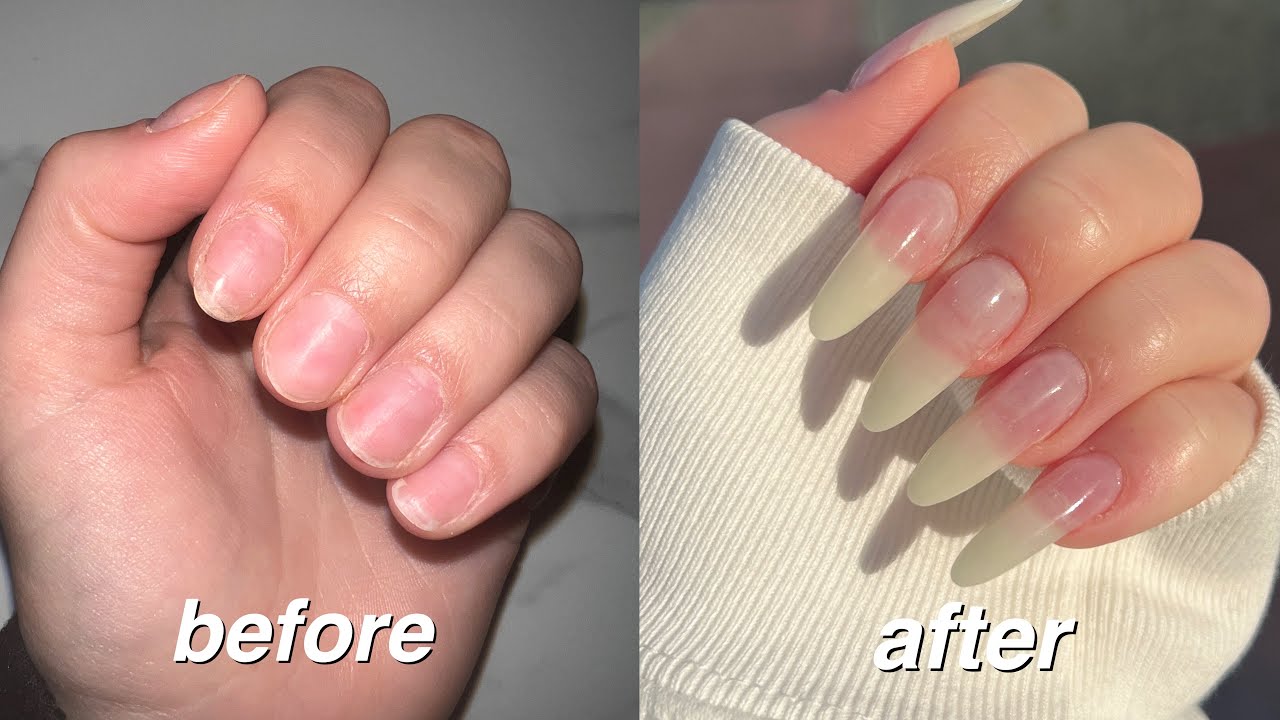 how to fake having natural long nails💅🏻