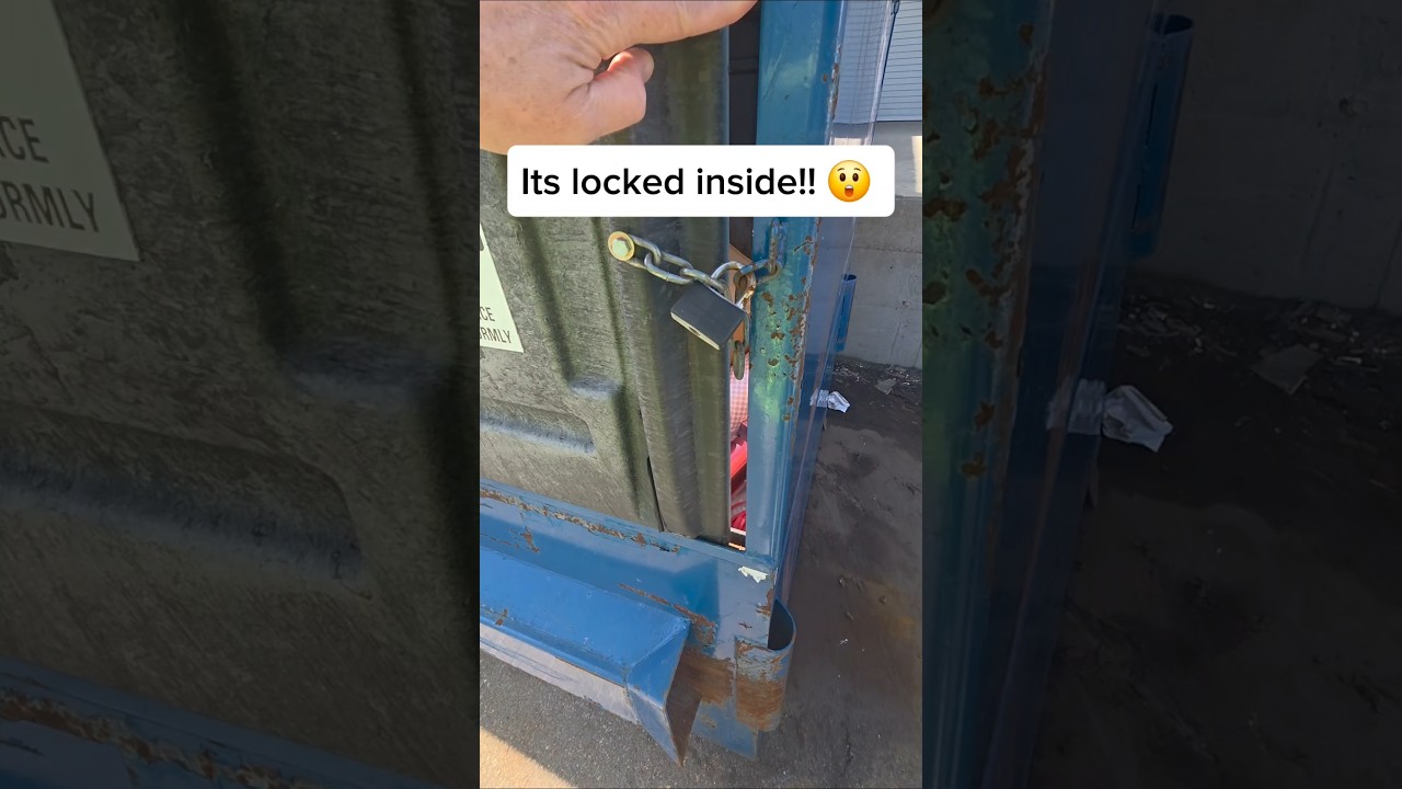 Поиски в мусорных контейнерах, они заперли это внутри, чтобы скрыть! #поисквомвмусорныхконтейнерах
