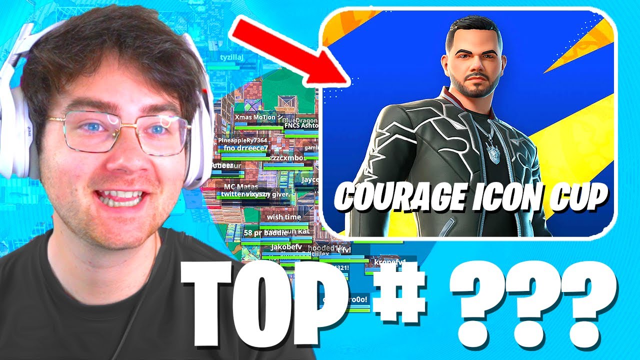 I Competed in the COURAGE ICON CUP in Fortnite! (Full Tournament)