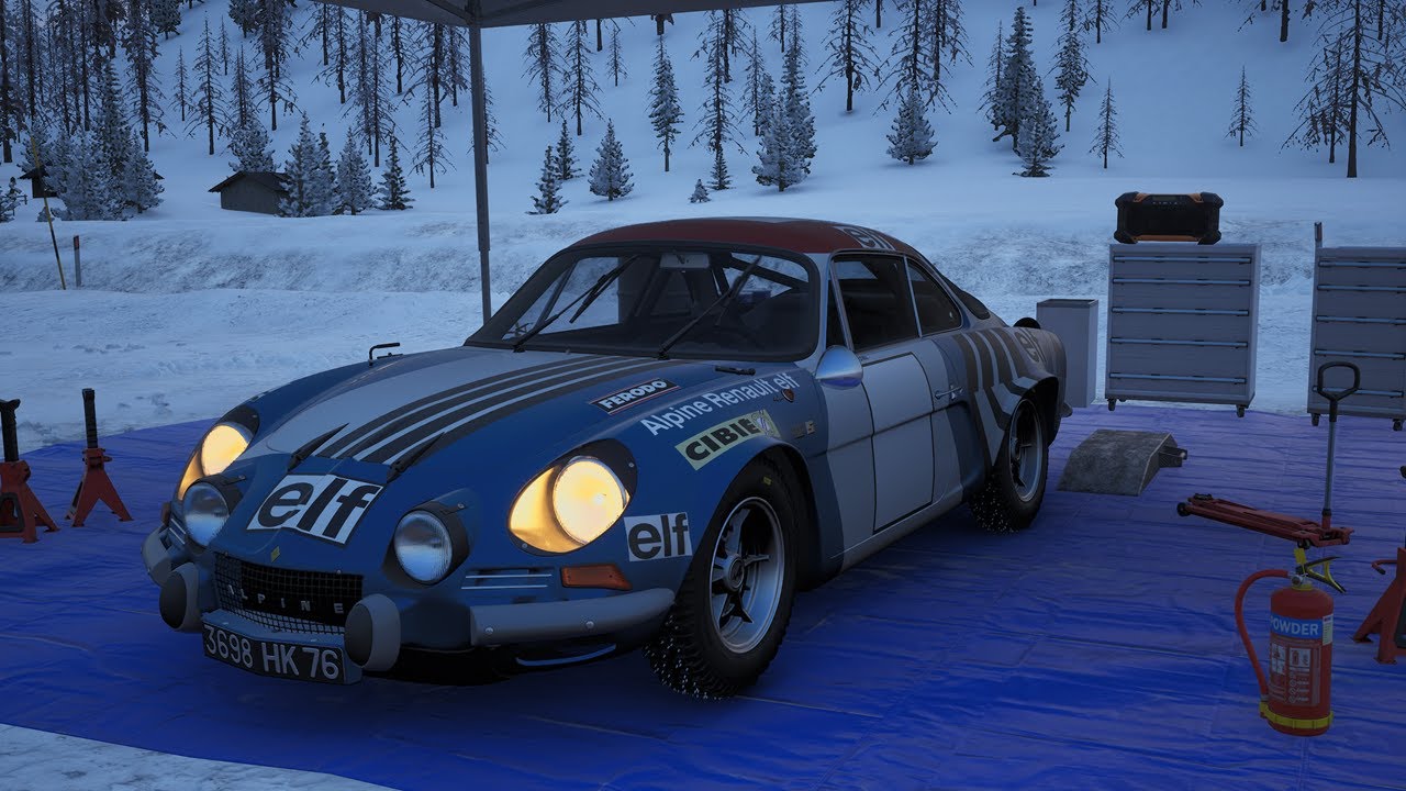 Assetto Corsa Rally v0.2 | Ралли Alpine A110 на новом снежном участке Ливиньо