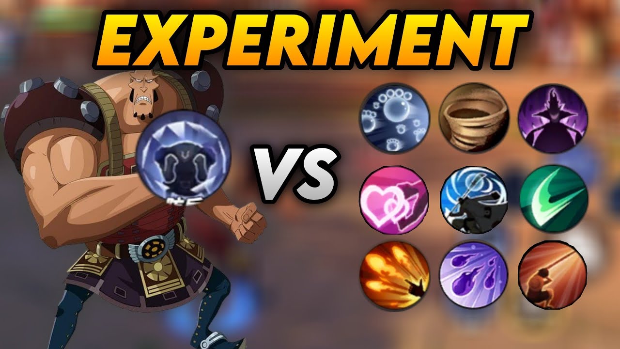 Experiment Skill 1 Jozu vs All SS Skills - One Piece Fighting Path