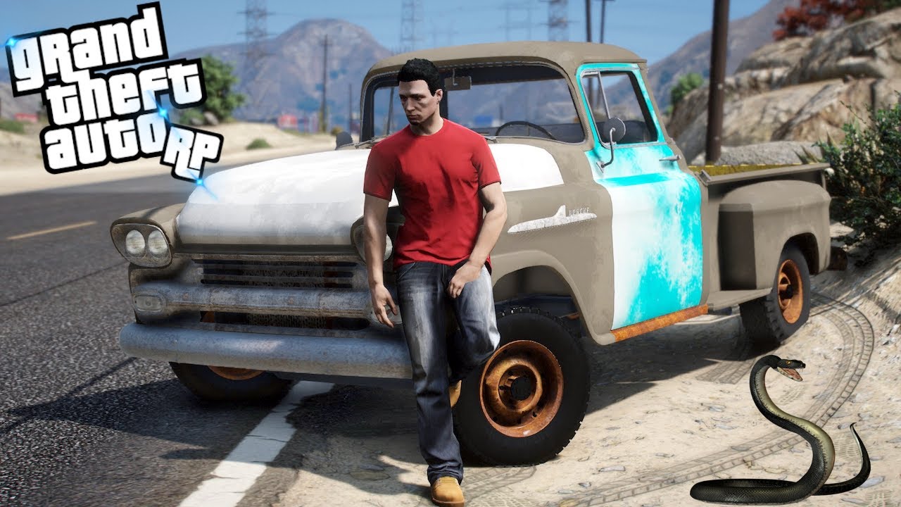 I BOUGHT A RUSTY SNAKE INFESTED 58 CHEVY APACHE! (YOU TELL ME HOW IT BUILD IT!) - GTA5 RP