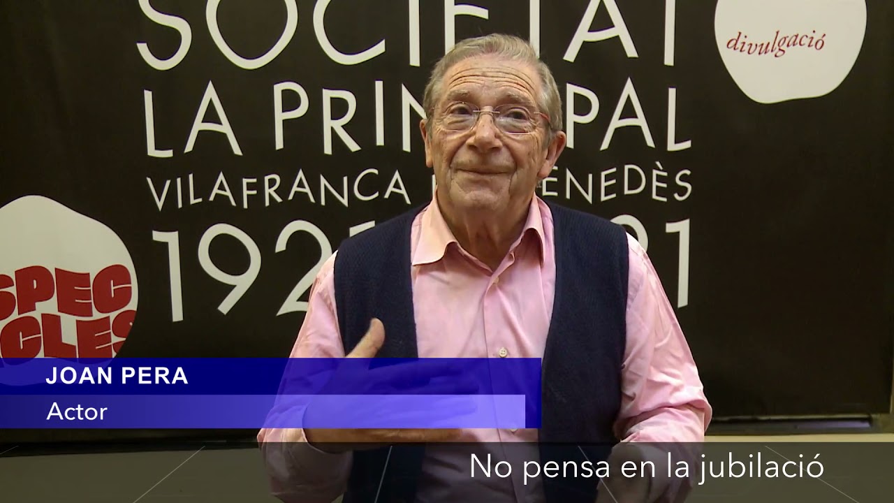 L'ENTREVISTA. Joan Pera, actor