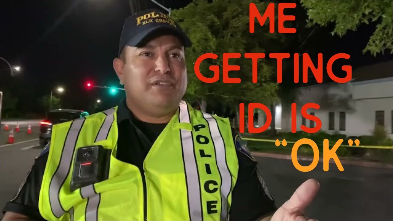 Officer trying to explain DUI checkpoints￼