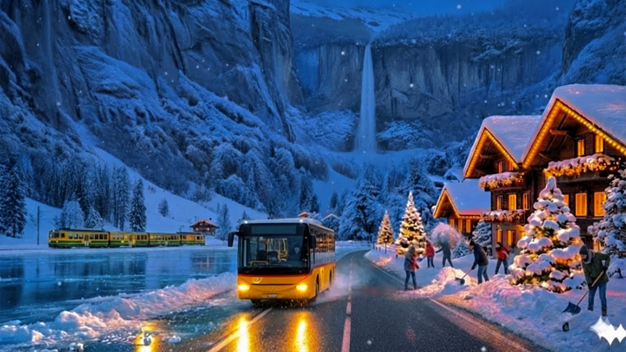 ❄️ Winter Wonderland Drive in 4K – Magical Swiss Alps, Serenity & Inspiration 🚗🤍