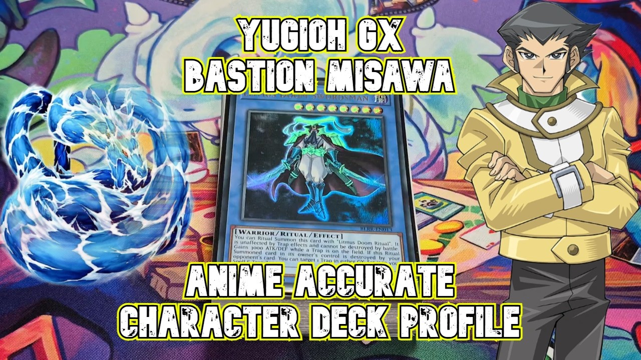 Точное описание колоды персонажа Yu-Gi-Oh! Бастион Мисава из аниме Yu-Gi-Oh! GX (Водяной дракон)
