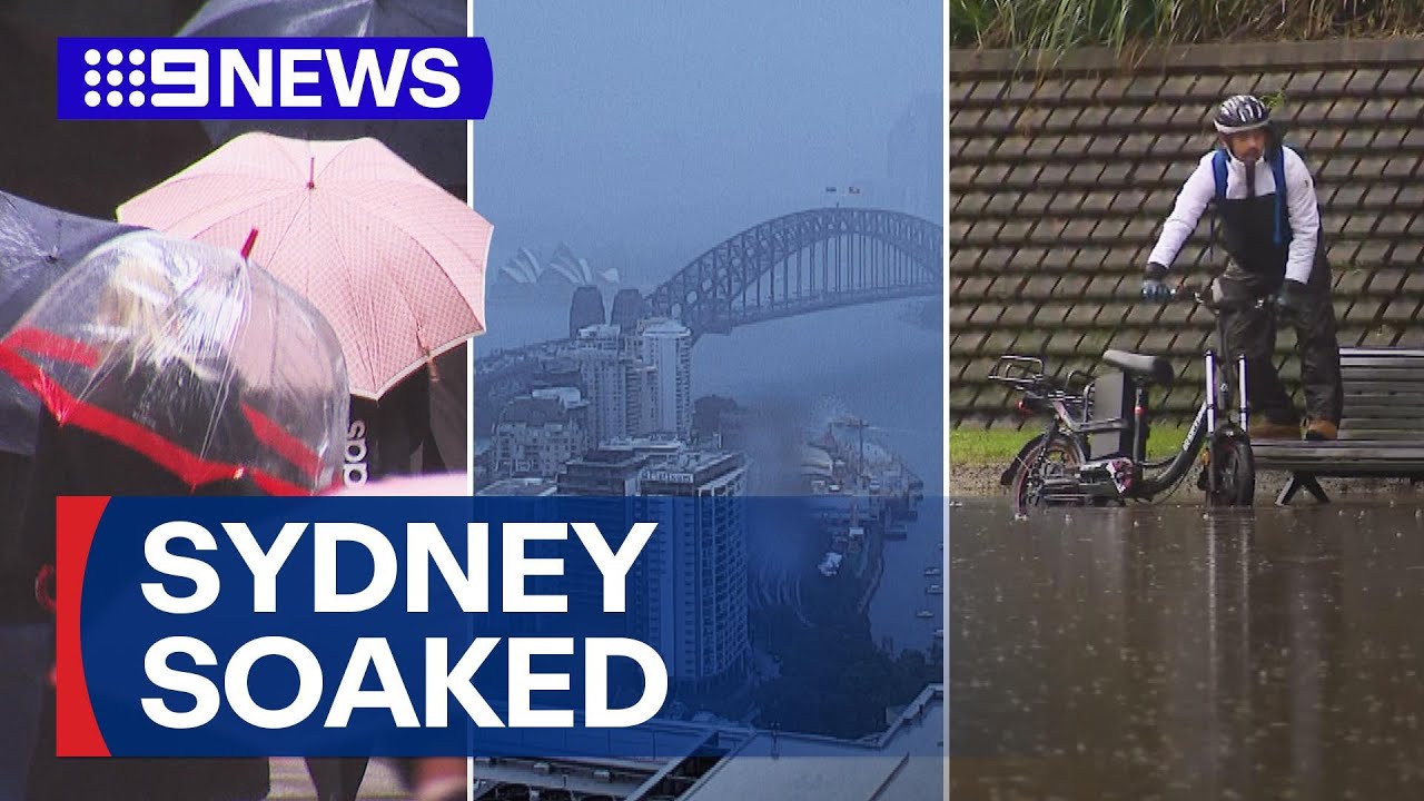 Sydney soaked by heavy rainfall, as the weather turns fatal | 9 News Australia