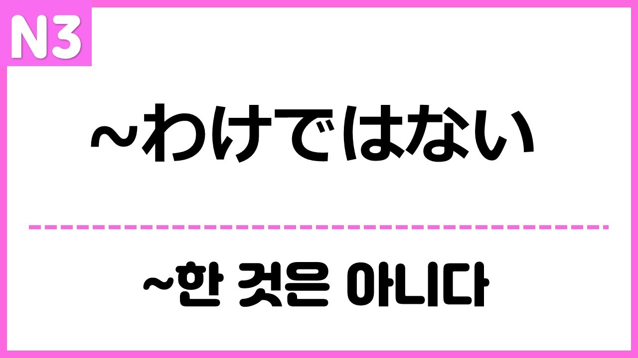 [N3] ~わけではない