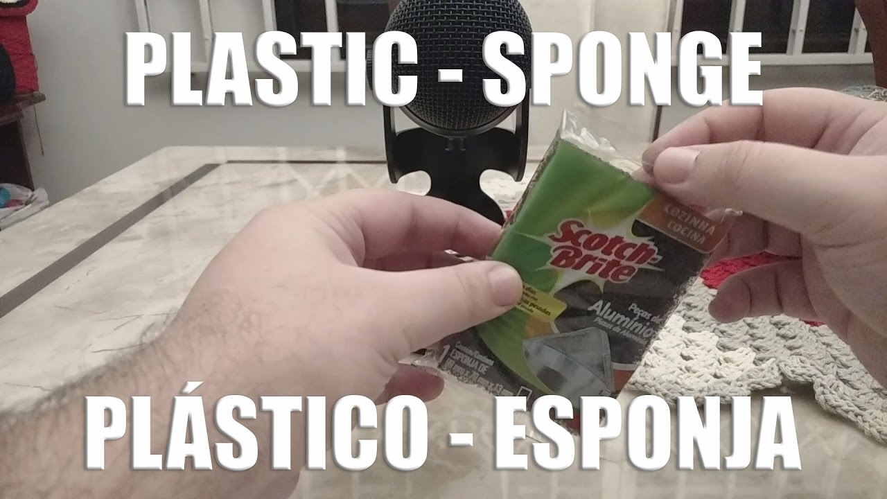 ASMR Sons de Pl&aacute;stico e Esponja