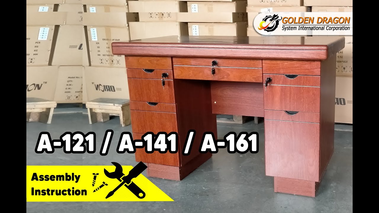 HOW TO ASSEMBLE OFFICE TABLE | A-121 | A-141 | A-161