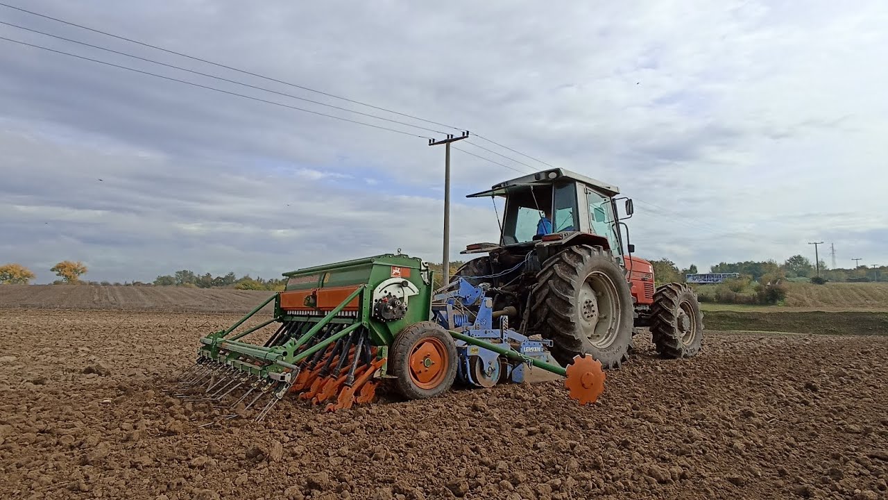 MASSEY FERGUSON 3125 + Lemken Zirkon 7/250 + Amazone D9 = Sjetva ječma  2022