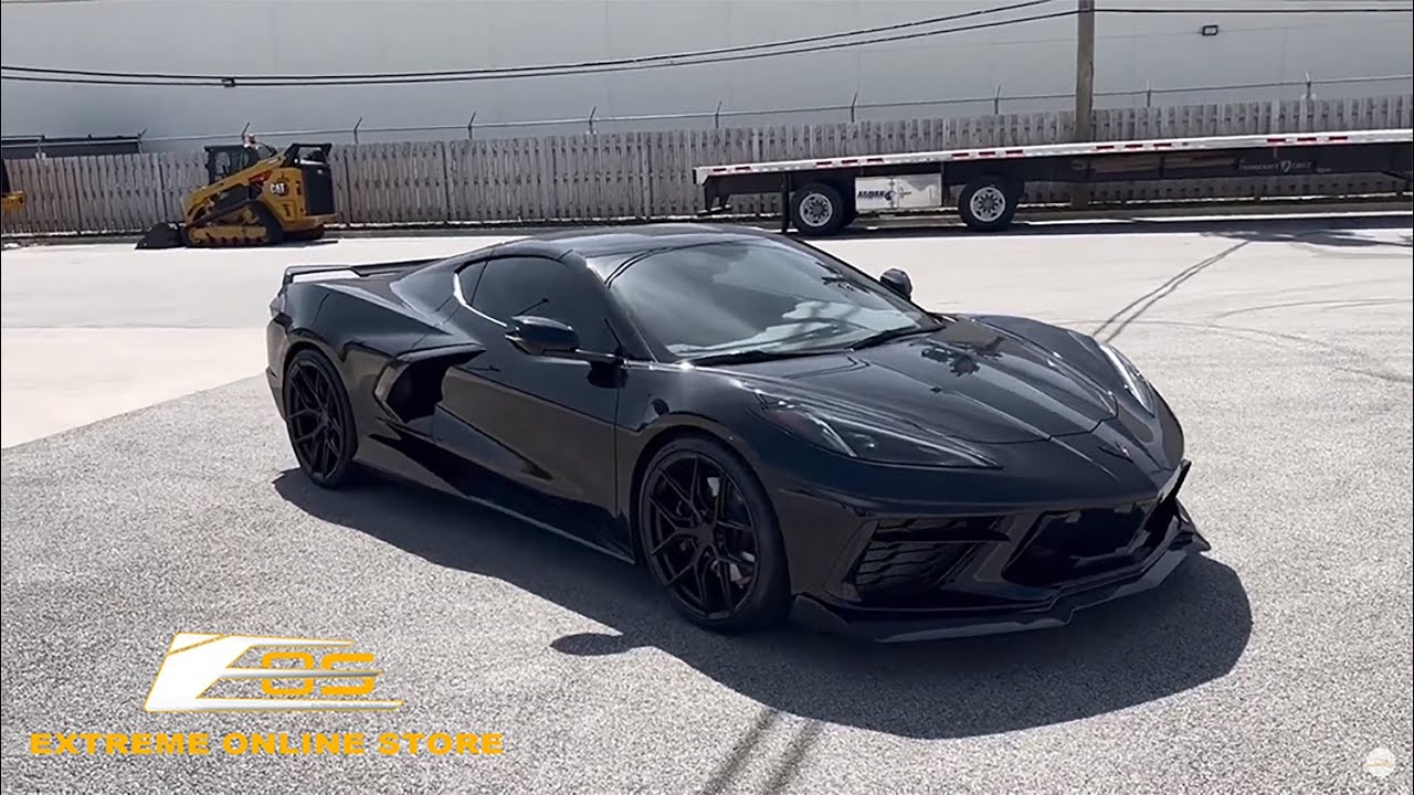 Extreme Online Store | C8 Corvette 5VM Carbon Fiber Side Skirts installed by 