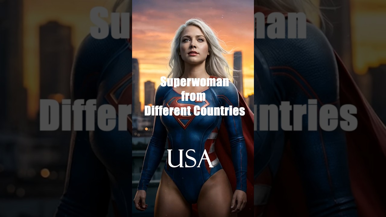Superwoman from Different Countries 