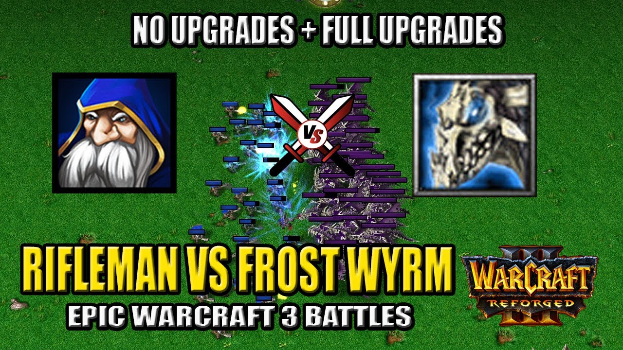 Rifleman vs Forst Wyrm - Warcraft 3