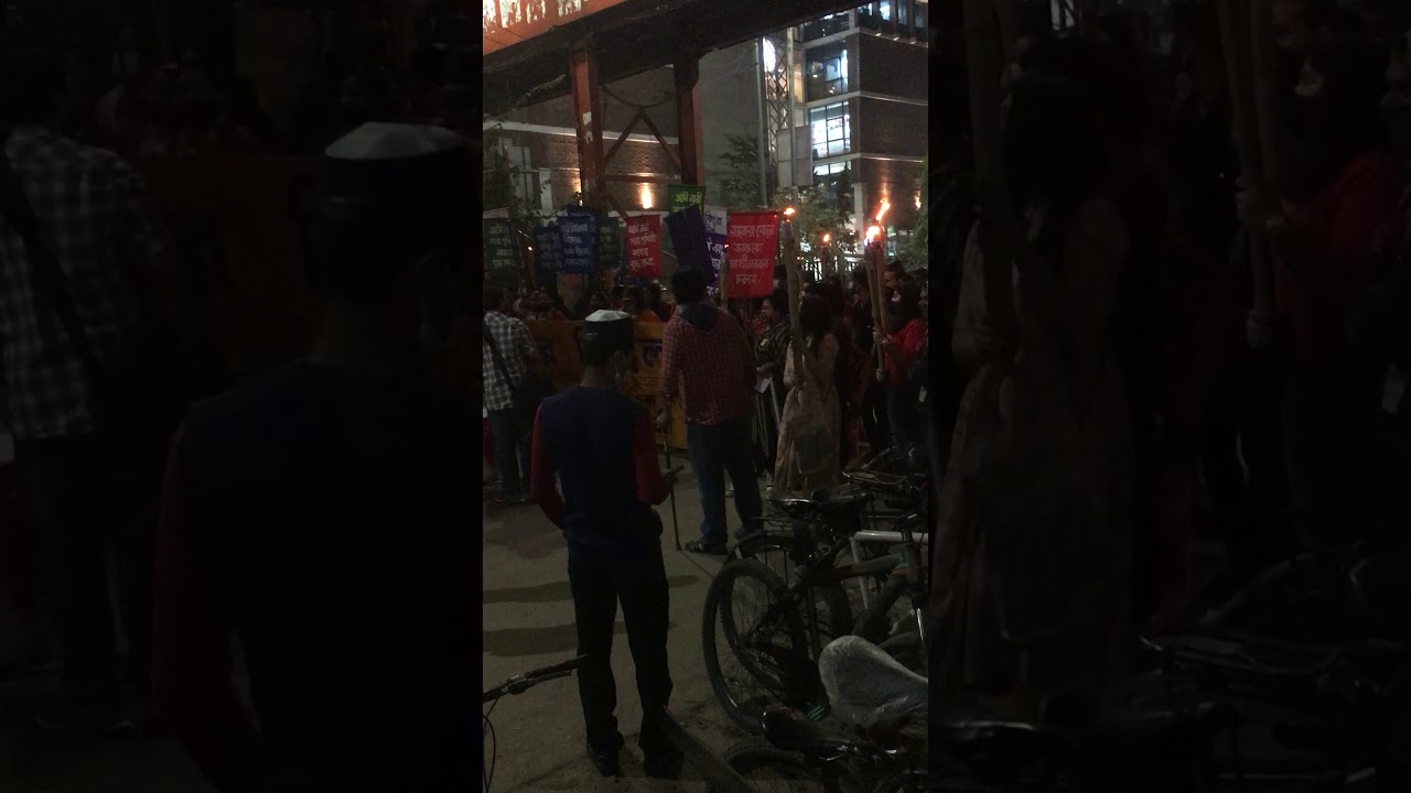Woman protest rally in dhanmondi(Dhaka)