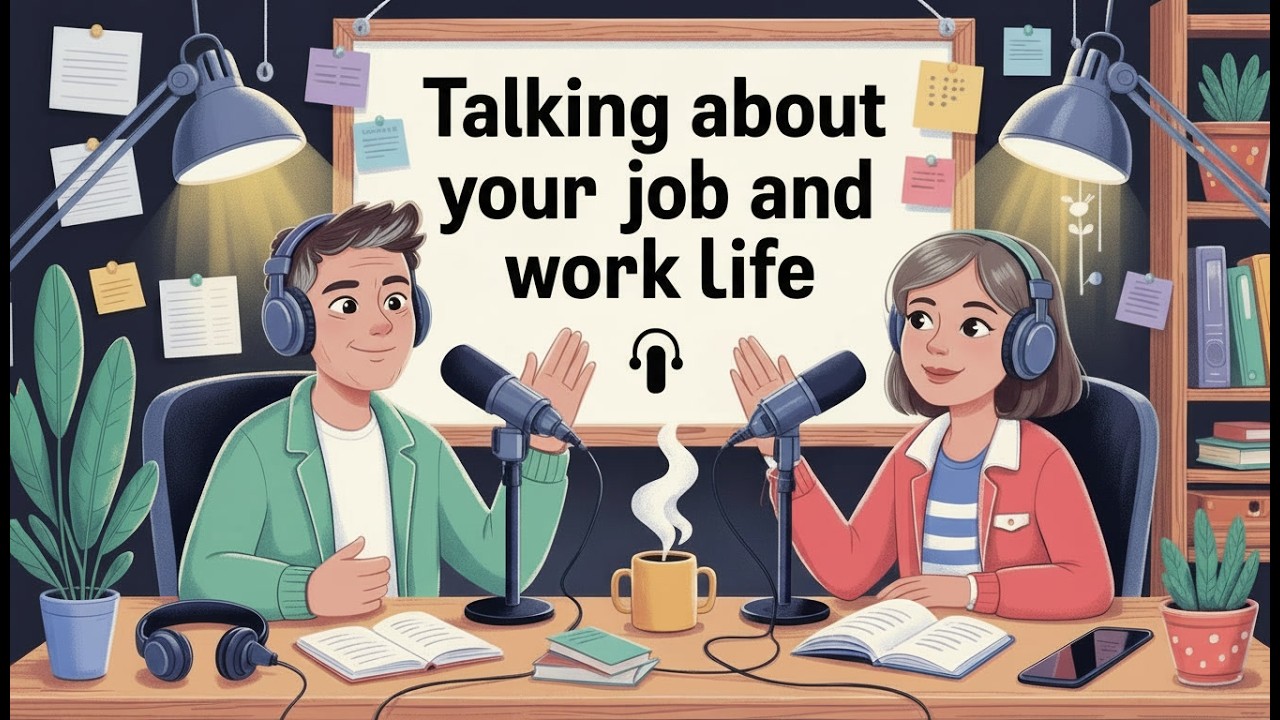 Talking About Your Job and Work Life | Everyday English Conversation (Intermediate) | Work English