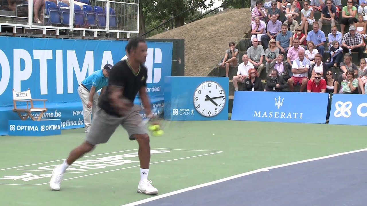 Crowd goes crazy with Noah, Bahrami, Leconte and Ivanisevic at Optima Open