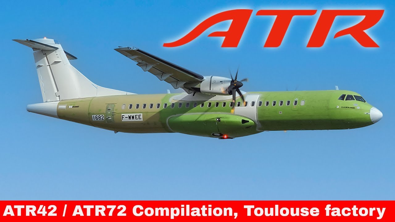ATR42 and ATR72 Compilation from Toulouse ATR Factory