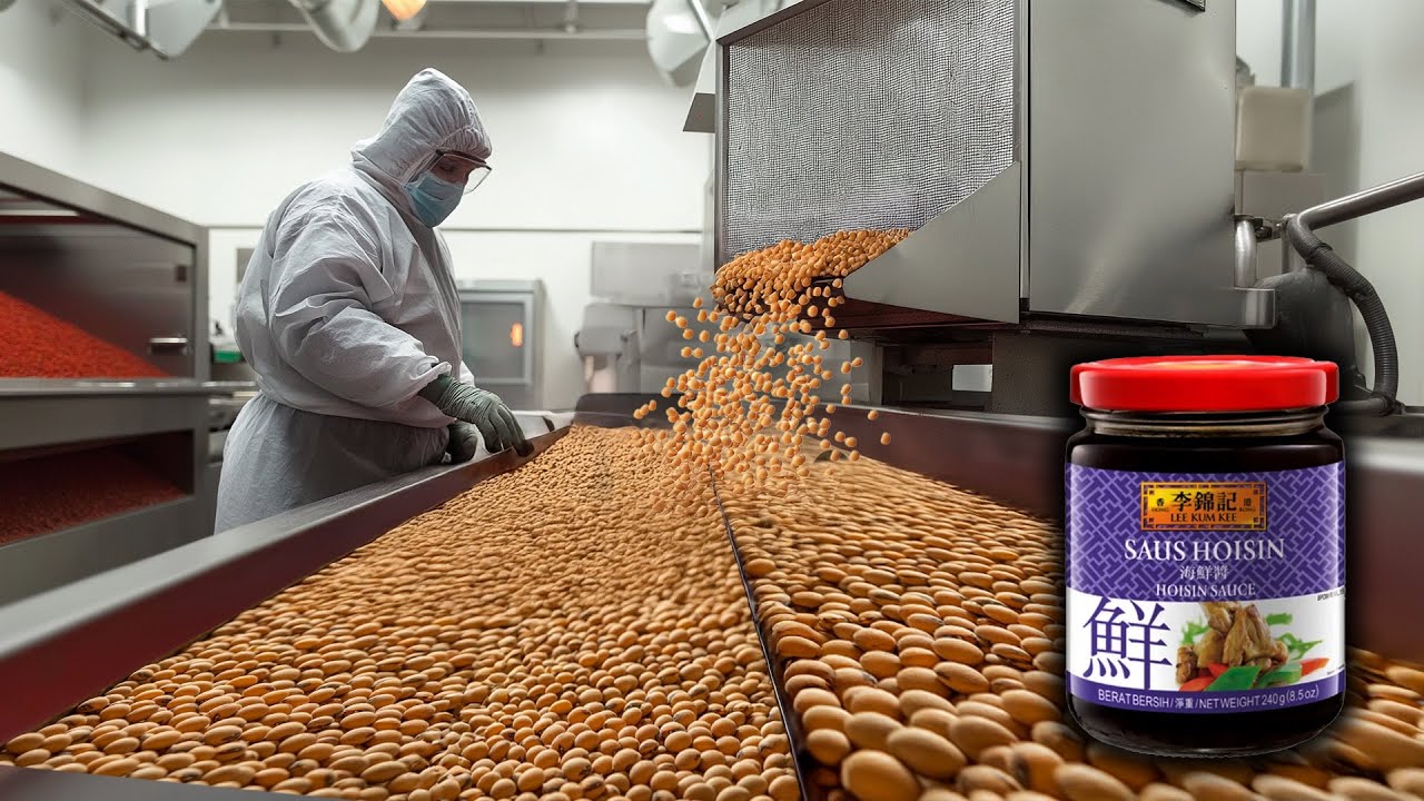 Как производится соус хойсин на фабрике | Процесс производства соуса хойсин