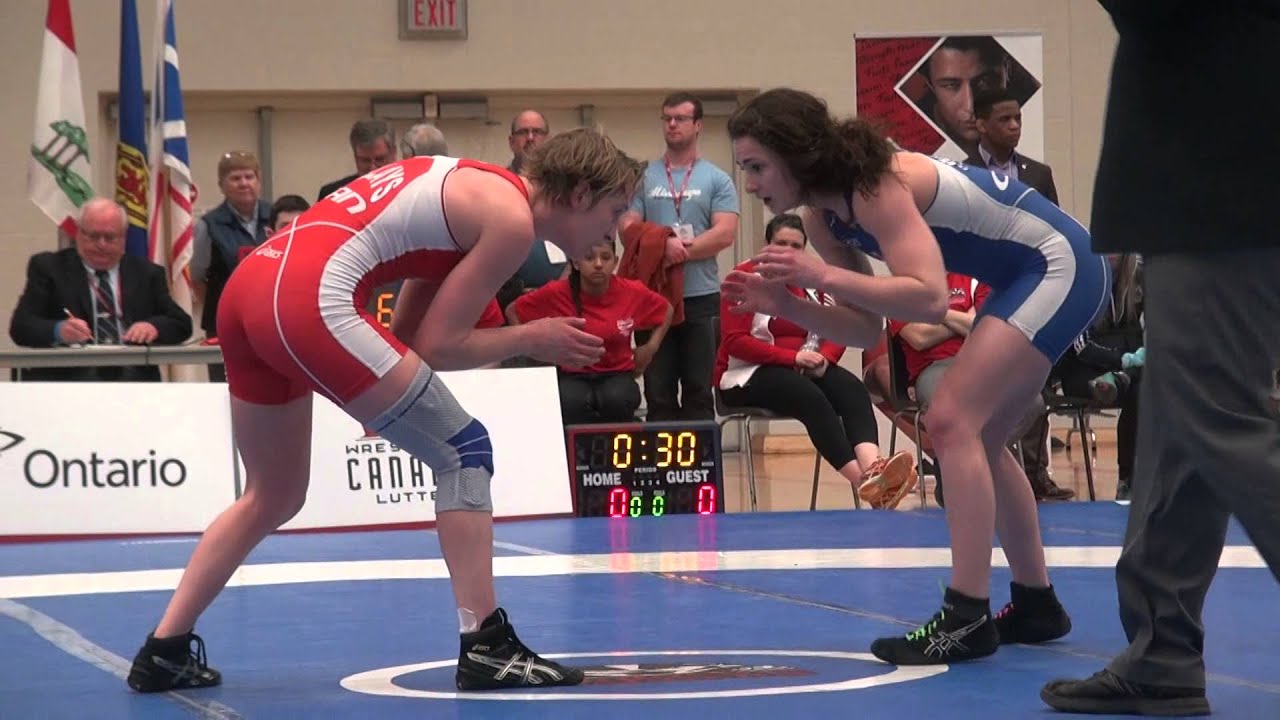 2015 SR CDN NAT FW53kg Madi Parks (Lonwest) vs  Jill Gallays (Brock) Round 2